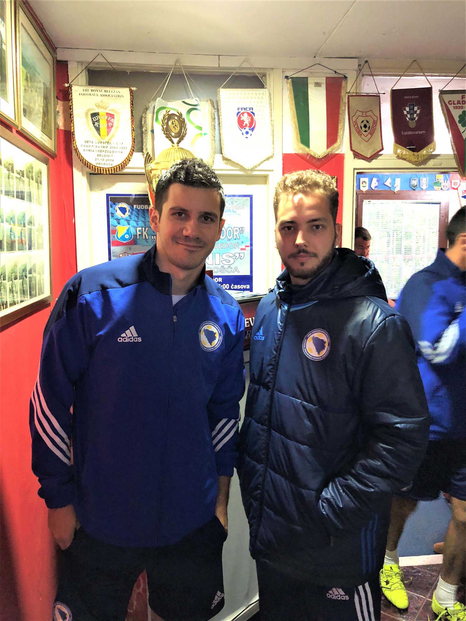 Mensur Mujdza and friend